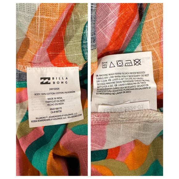 Billabong x Mami Wata True Desire Maxi Dress Size XS - Picture 11 of 12